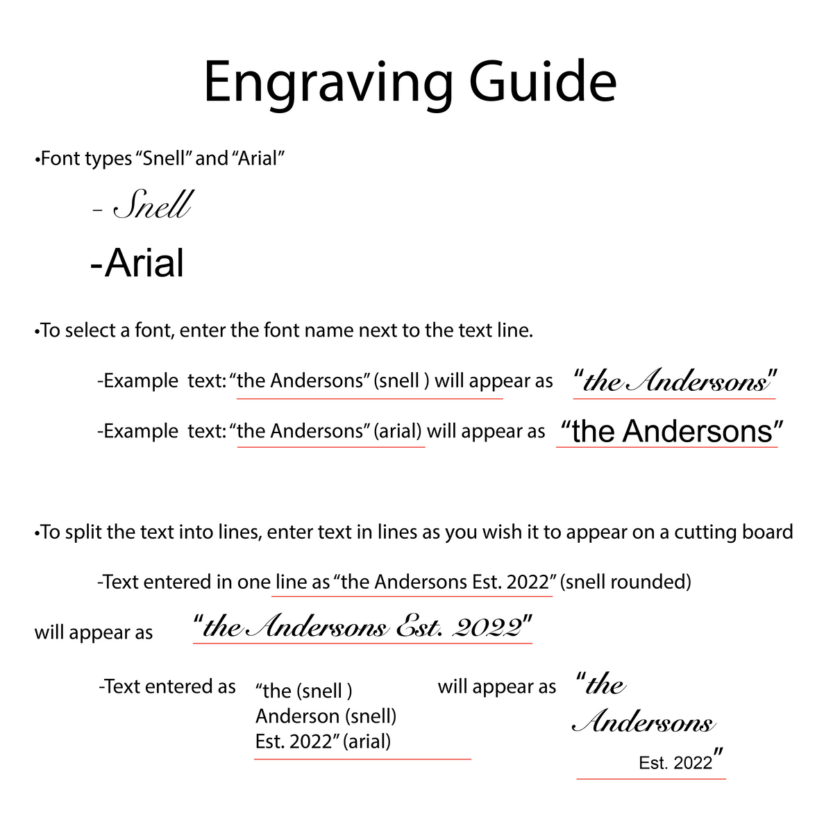 Engraving Guide for White Oak Cutting Board