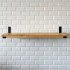 Rustic Wood Ash Shelf with Bracket
