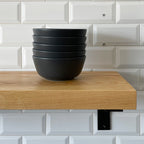 Kitchen Wood Ash Shelf with Bracket