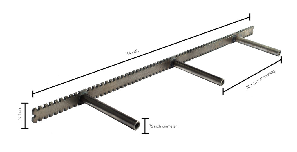 Floating Shelf Bracket - Heavy-Duty 1.25x34 Inch