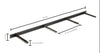 Floating Shelf Bracket - Heavy-Duty 1.25x40 Inch