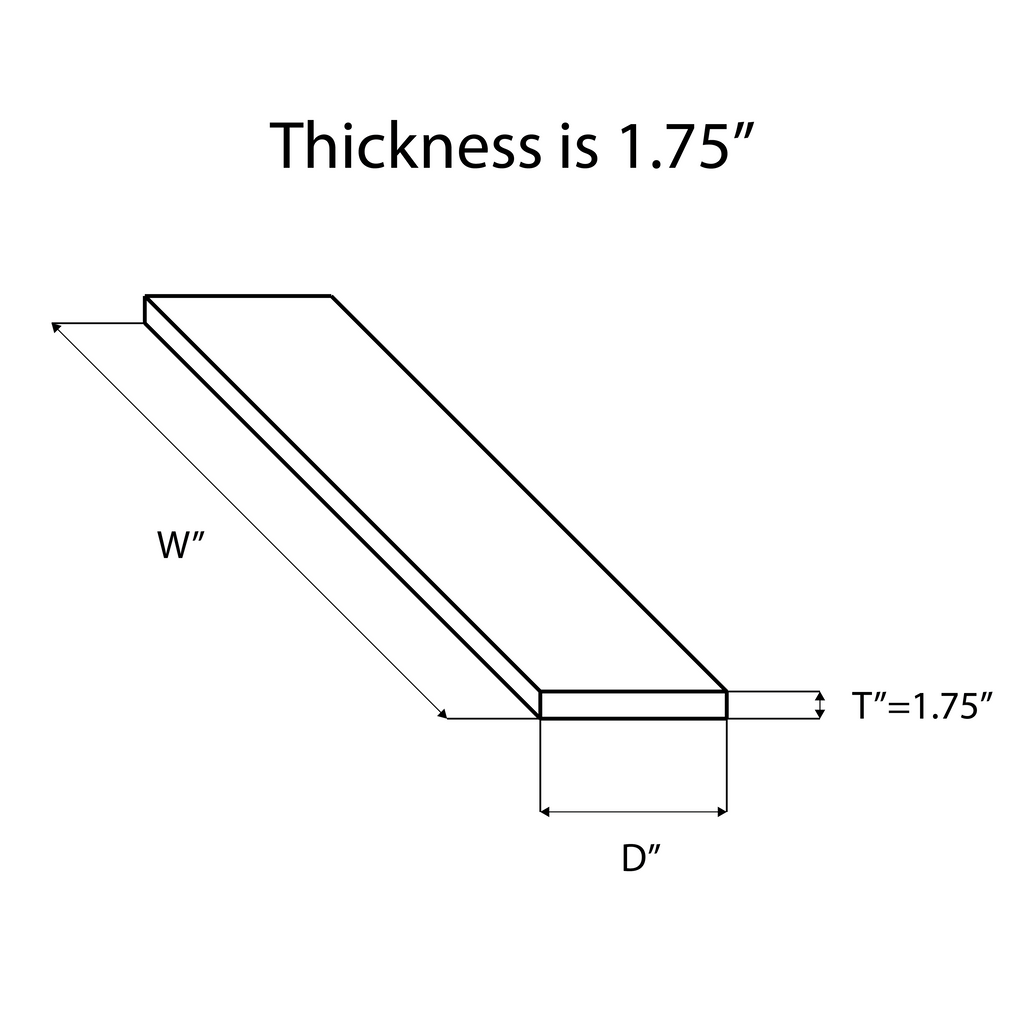 Walnut Shelf with Brackets Diagram