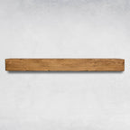 Rustic Wood Mantel in Aged Oak Color