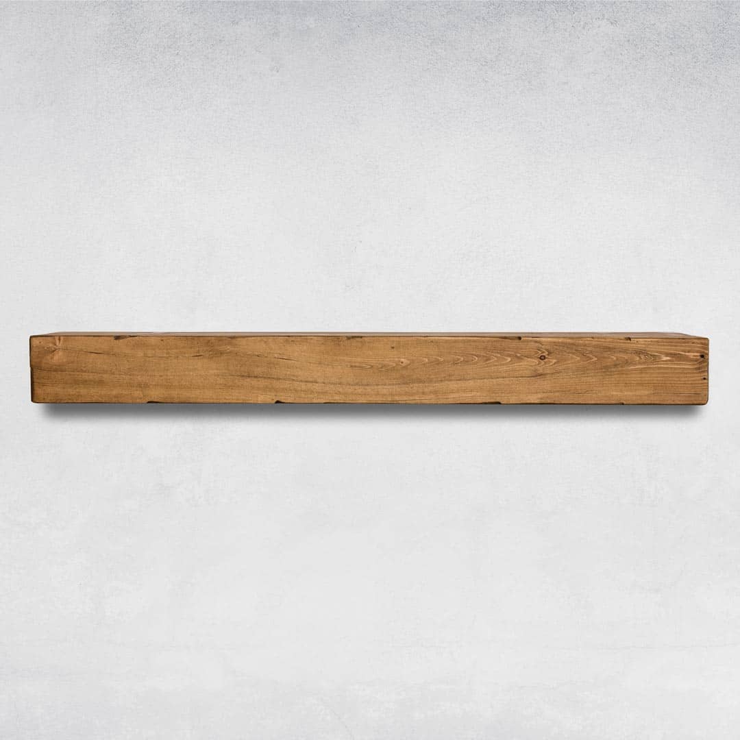Rustic Wood Mantel in Aged Oak Color