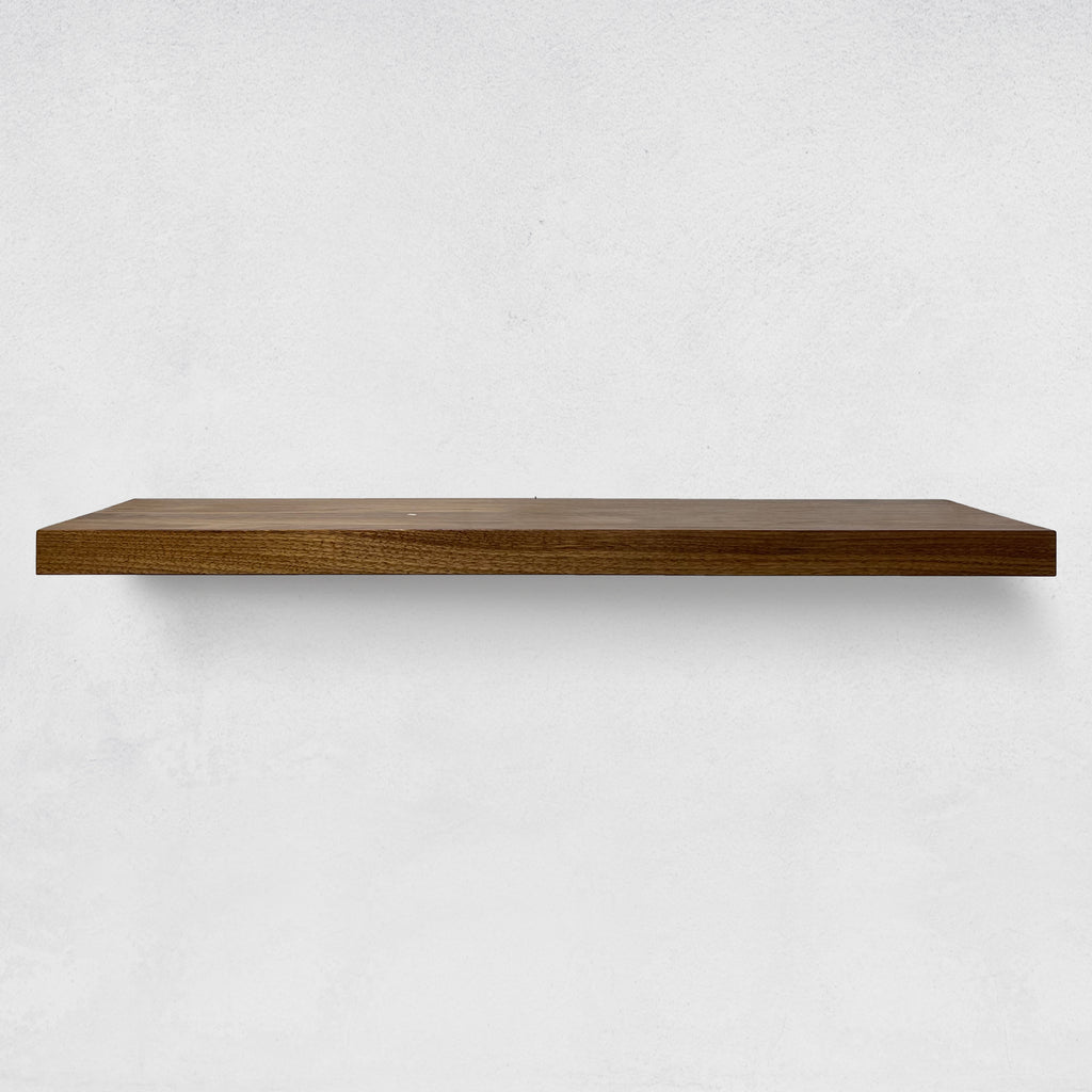 Open Walnut Floating Shelf
