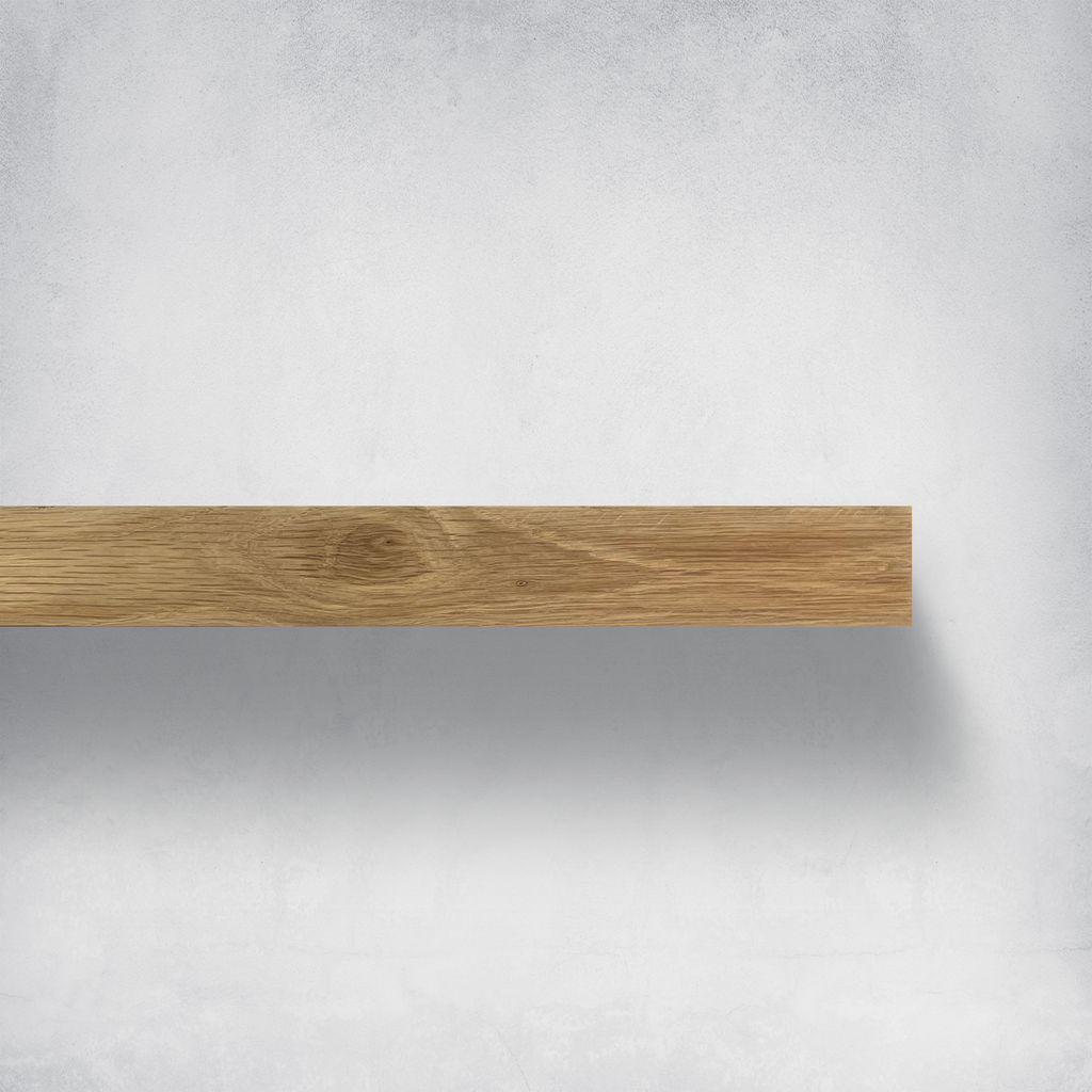 White Oak Wood Floating Shelf