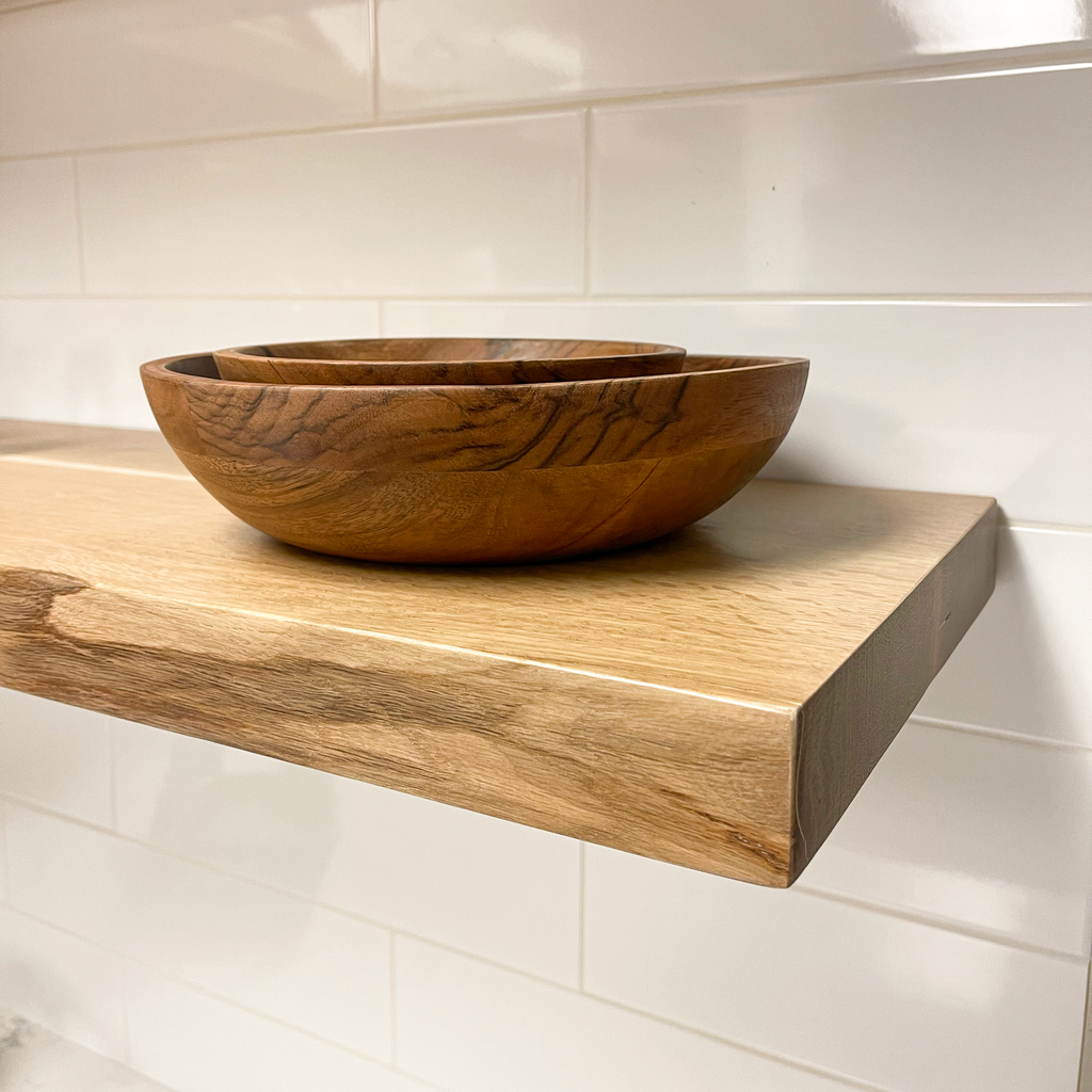 Bathroom Floating Shelf - Oak